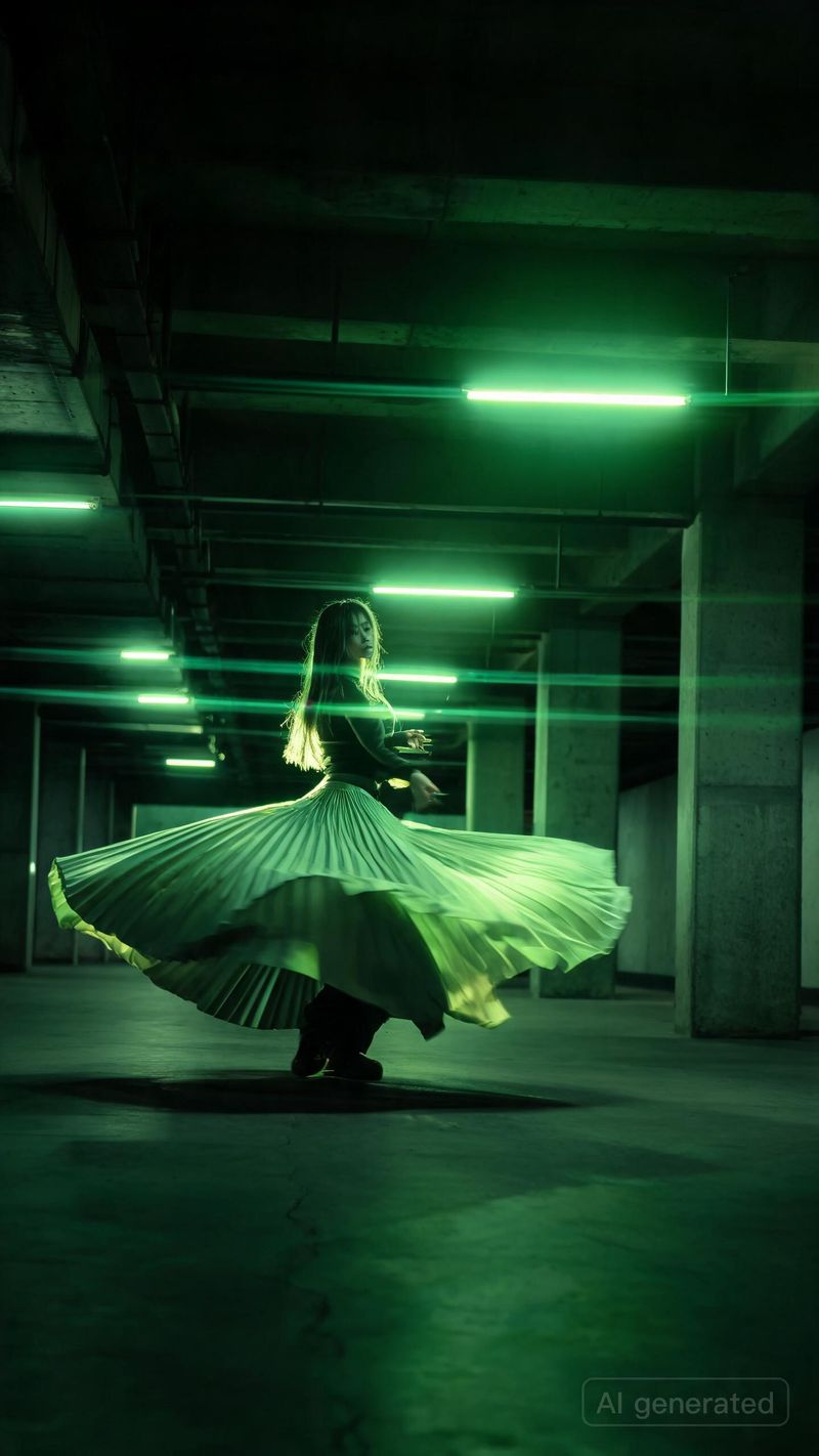 Car park dancer